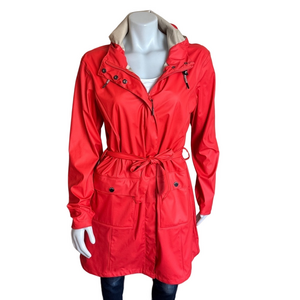 G.I.G.A. DX by killtec rain jacket / trench coat. Coral. Size 14